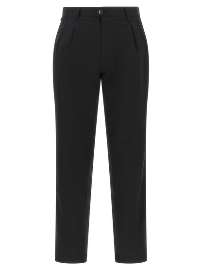 Incotex Black Polyester Dress Pants