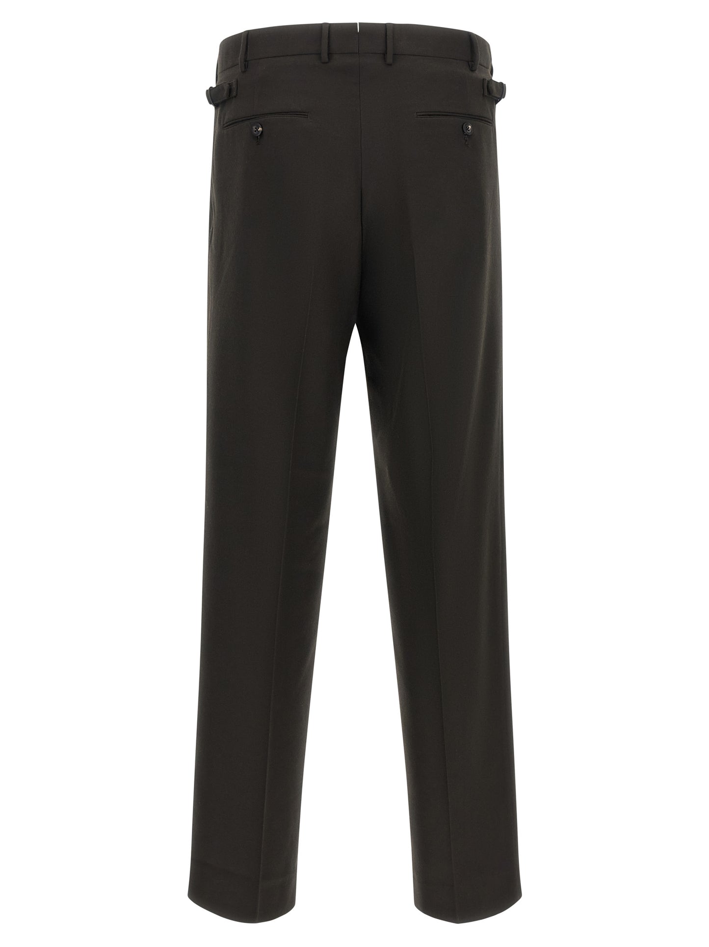 CELLAR DOOR Brown Polyester Dress Pants