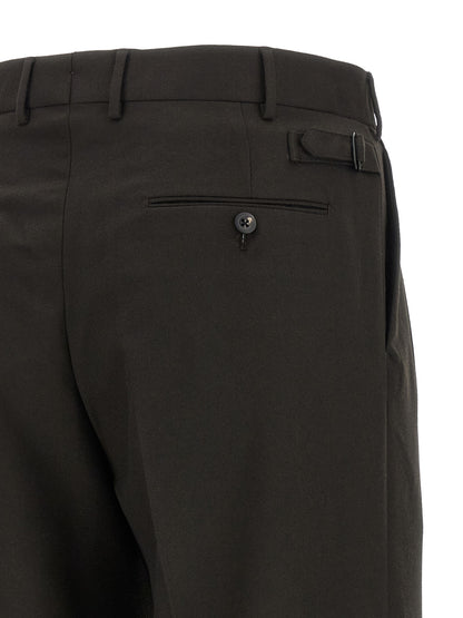 CELLAR DOOR Brown Polyester Dress Pants