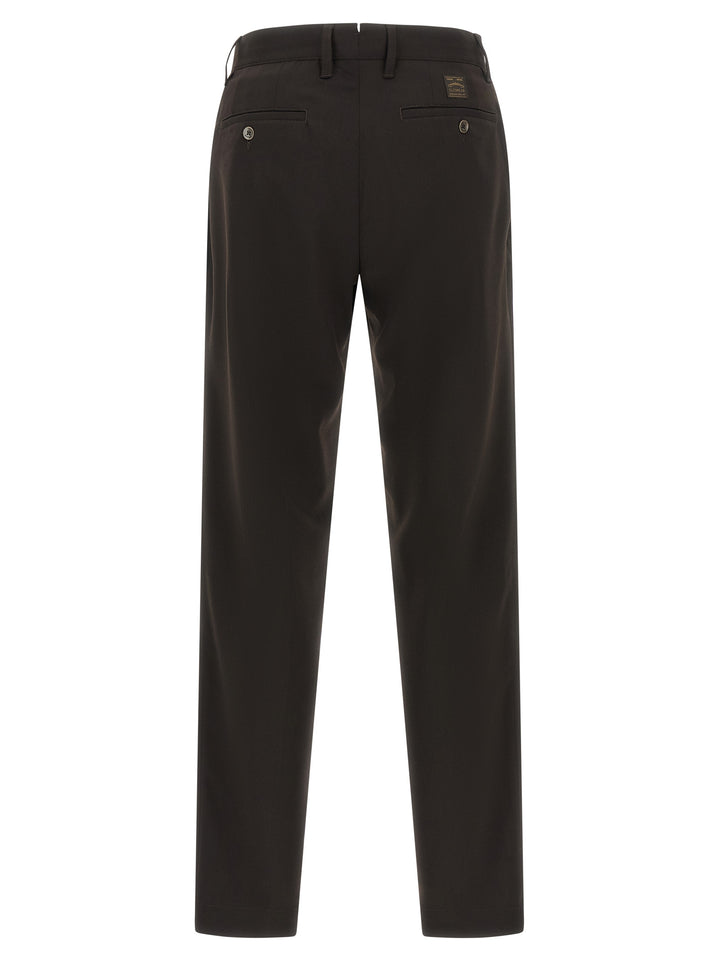 Incotex Brown Polyester Dress Pants