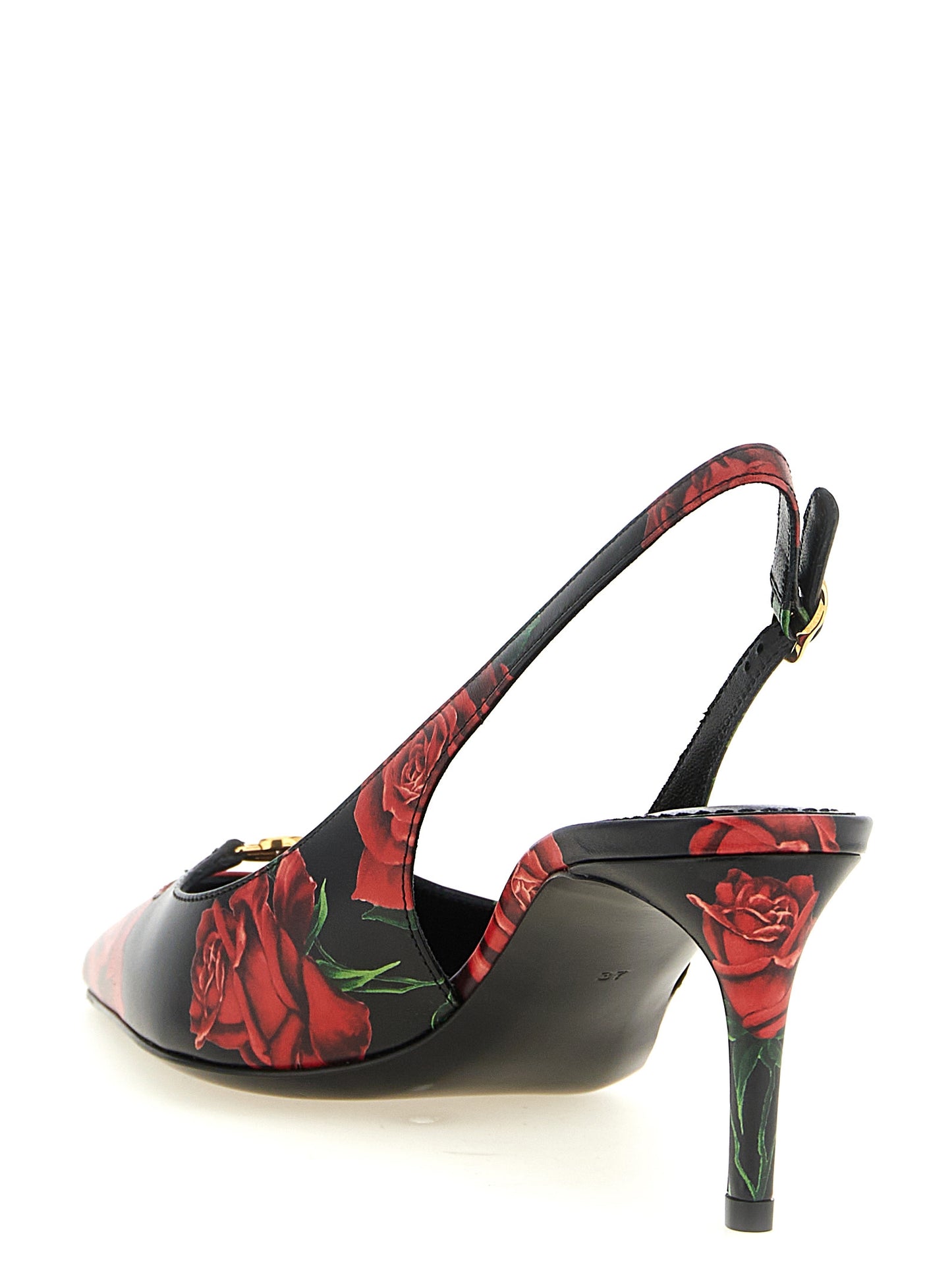 Dolce & Gabbana Multicolor Calfskin Mid Heel Pumps