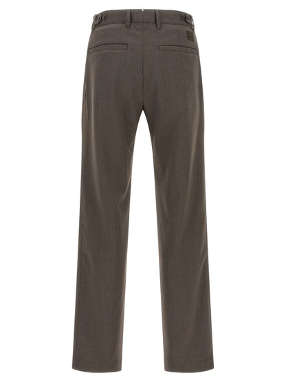 Incotex Brown Polyester Dress Pants