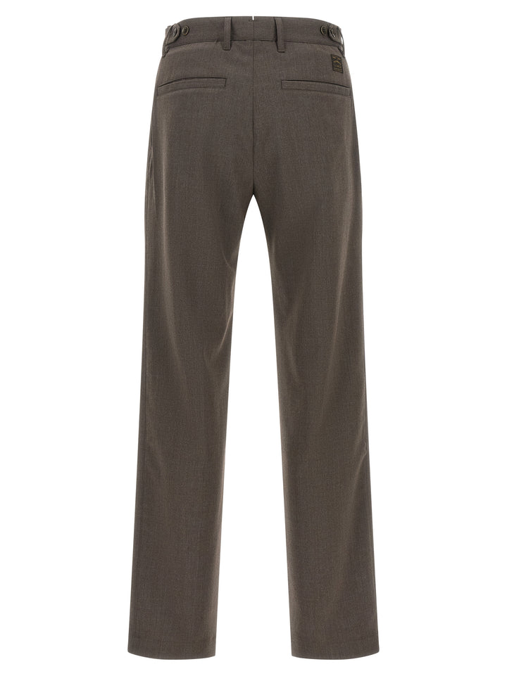 Incotex Brown Polyester Dress Pants