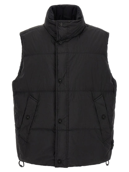 Stone Island Black Polyamide Sleeveless Jacket