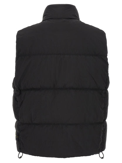 Stone Island Black Polyamide Sleeveless Jacket