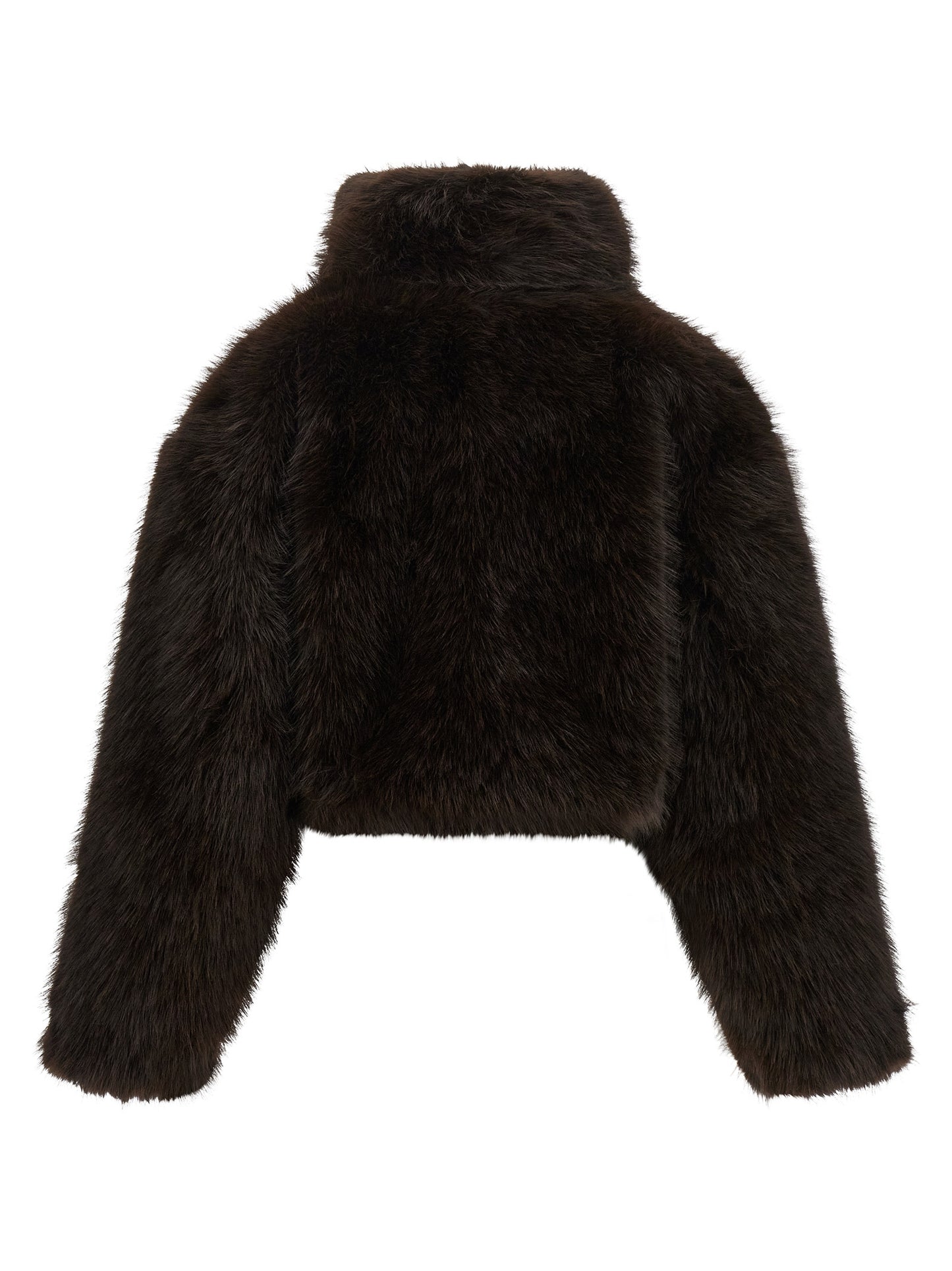 ROTATE BIRGER CHRISTENSEN Brown Polyester Coat