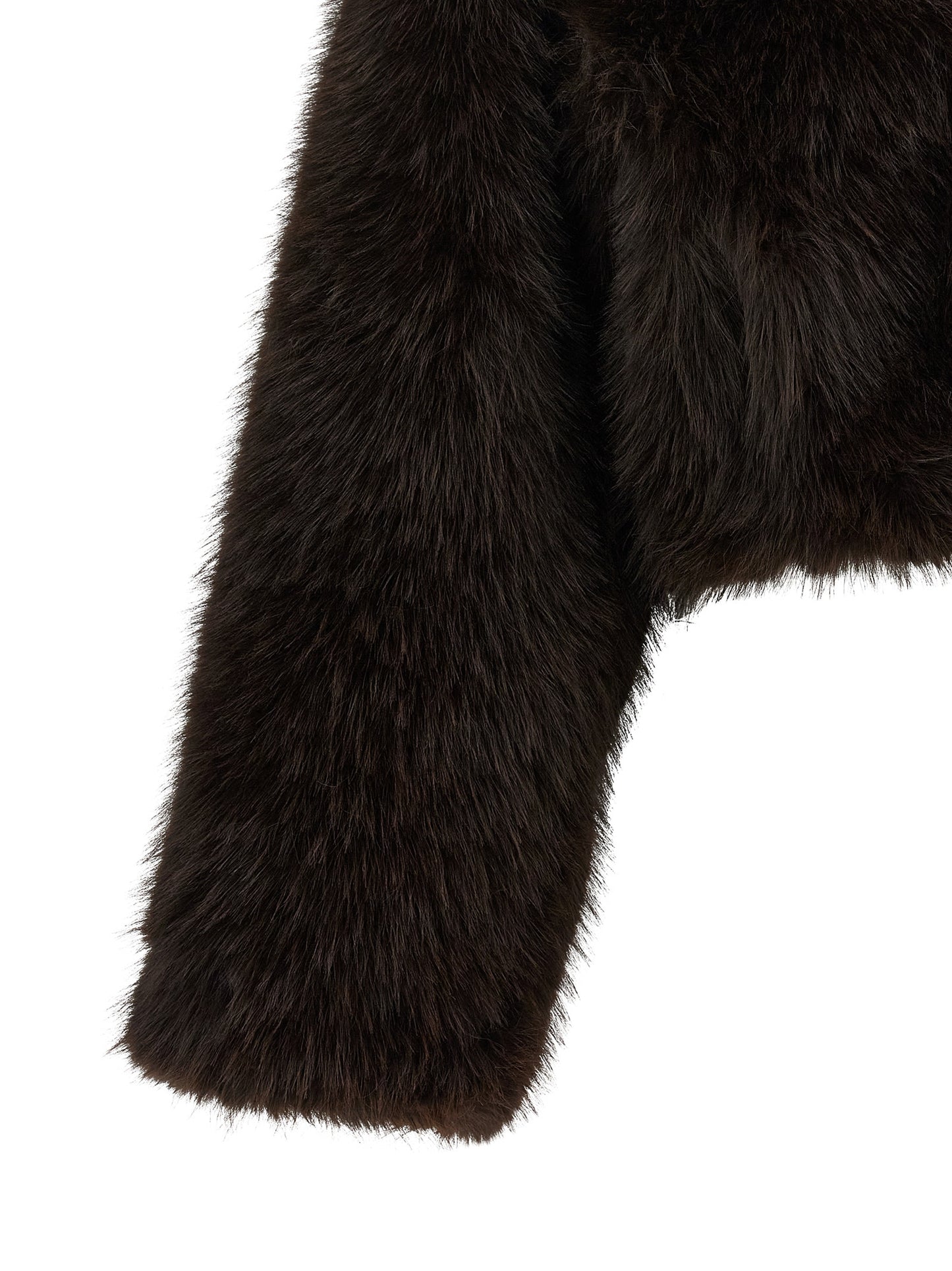 ROTATE BIRGER CHRISTENSEN Brown Polyester Coat