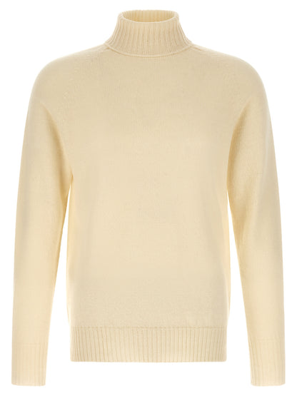 MA'RY'YA White Cashmere Cardigan