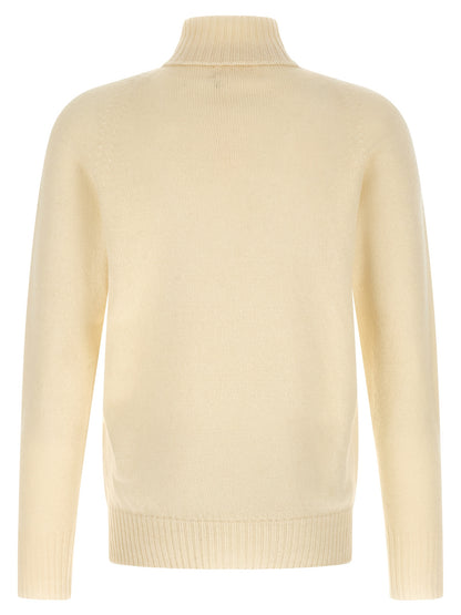 MA'RY'YA White Cashmere Cardigan