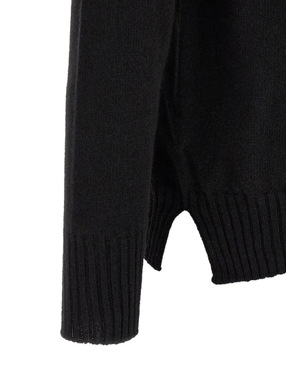 MA'RY'YA Black Cashmere Cardigan