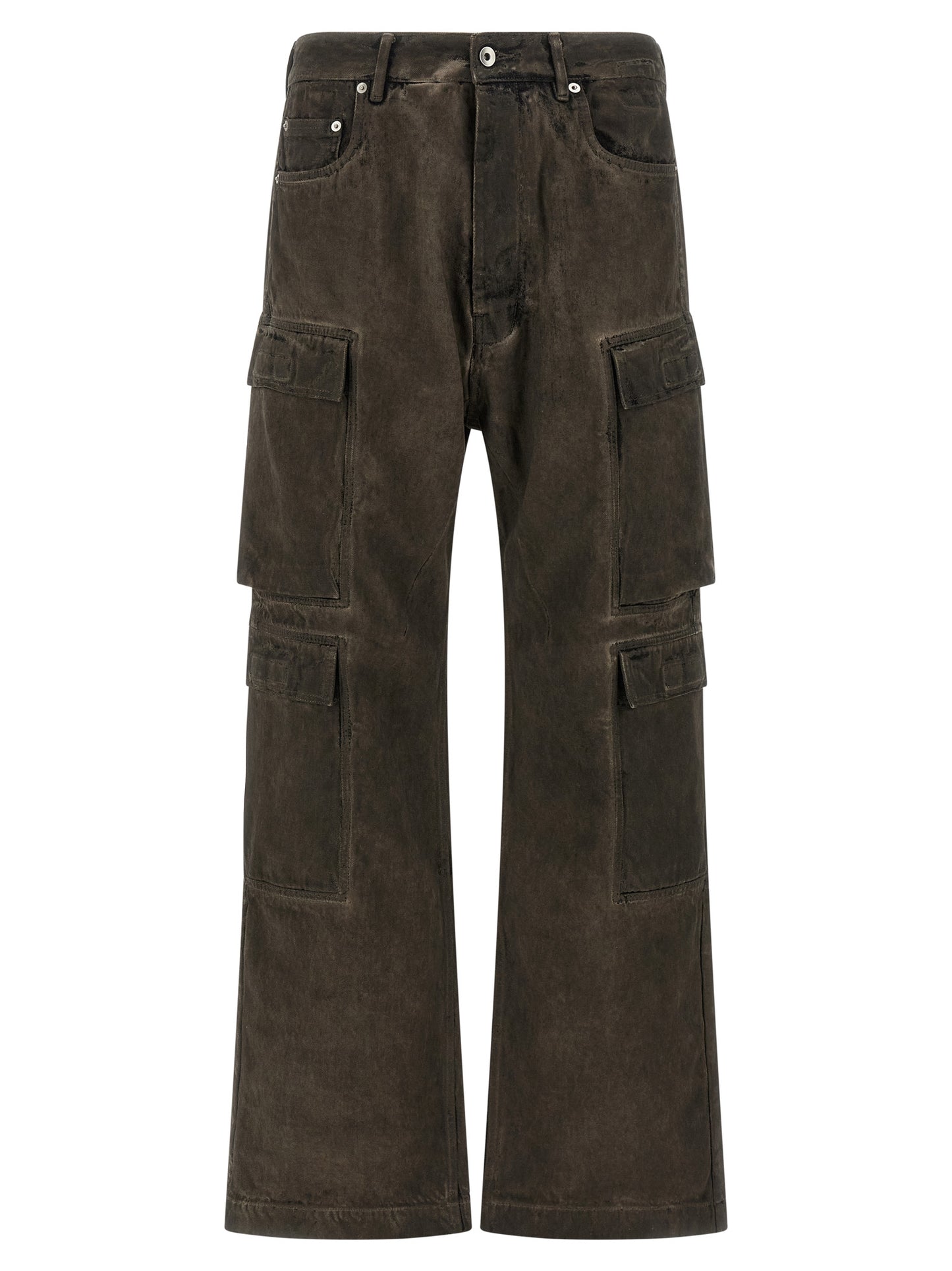 DRKSHDW Gray Cotton Cargo Pants