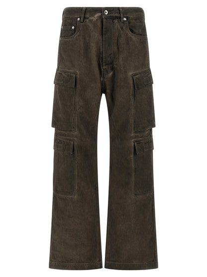 DRKSHDW Gray Cotton Cargo Pants