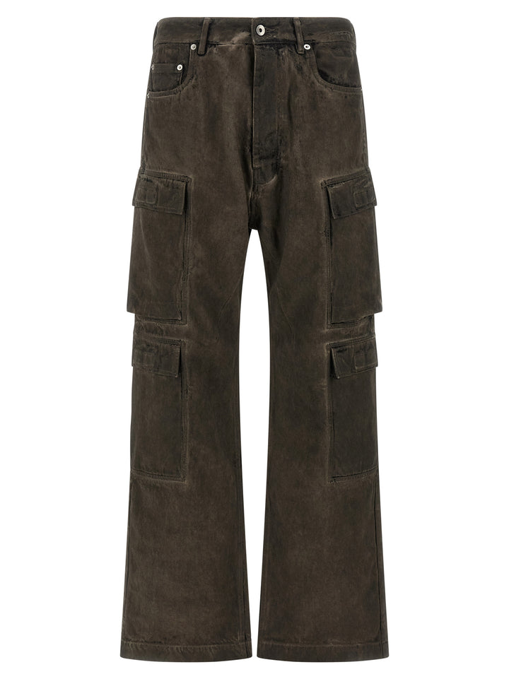DRKSHDW Gray Cotton Cargo Pants