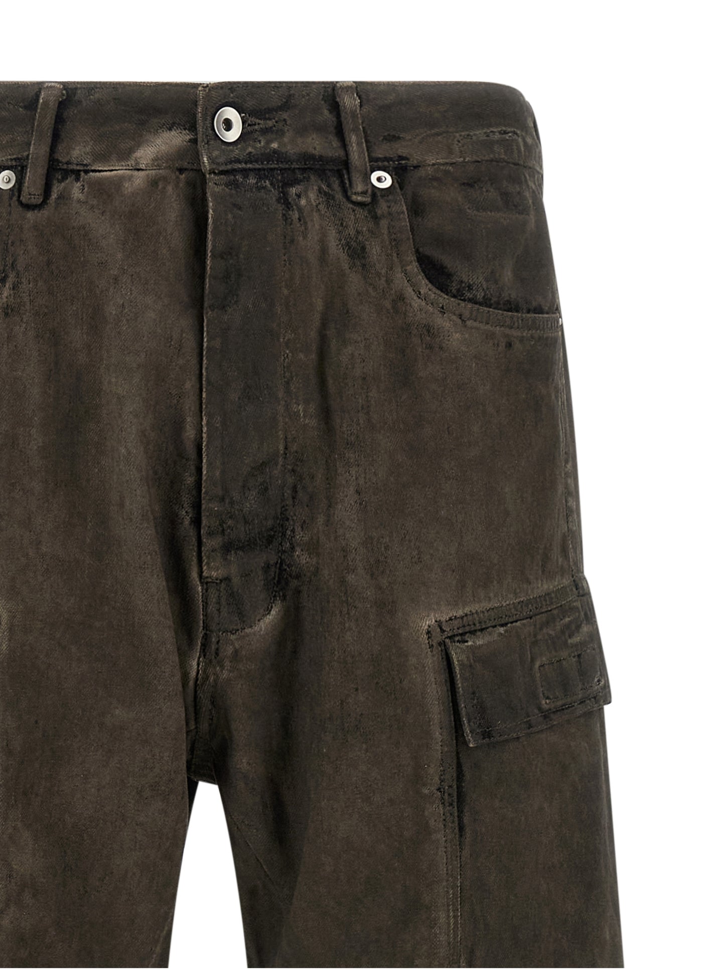 DRKSHDW Gray Cotton Cargo Pants