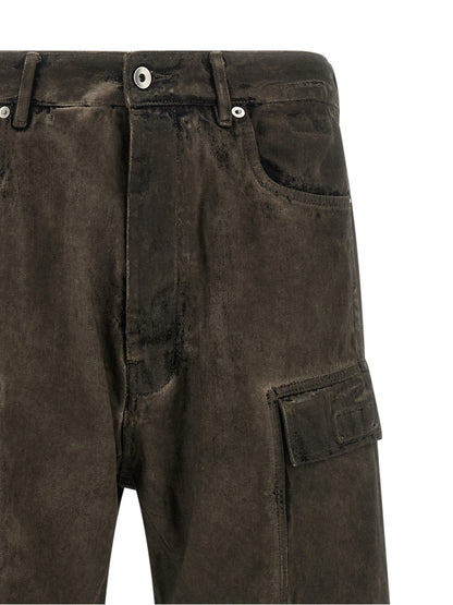 DRKSHDW Gray Cotton Cargo Pants