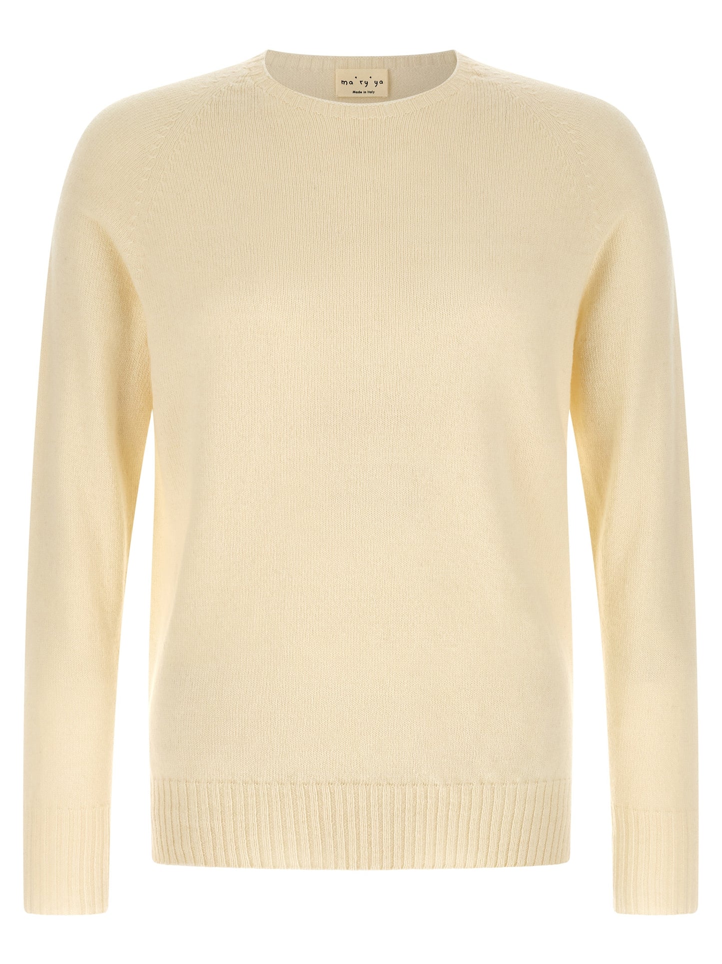 MA'RY'YA White Cashmere Cardigan
