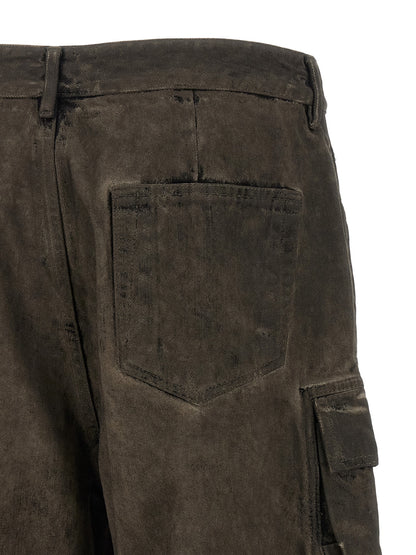 DRKSHDW Gray Cotton Cargo Pants