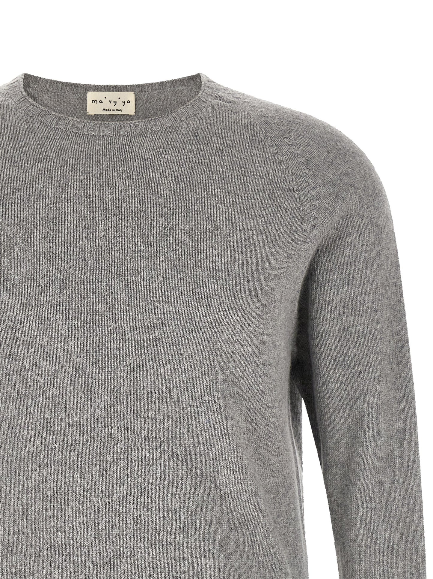MA'RY'YA Gray Cashmere Cardigan