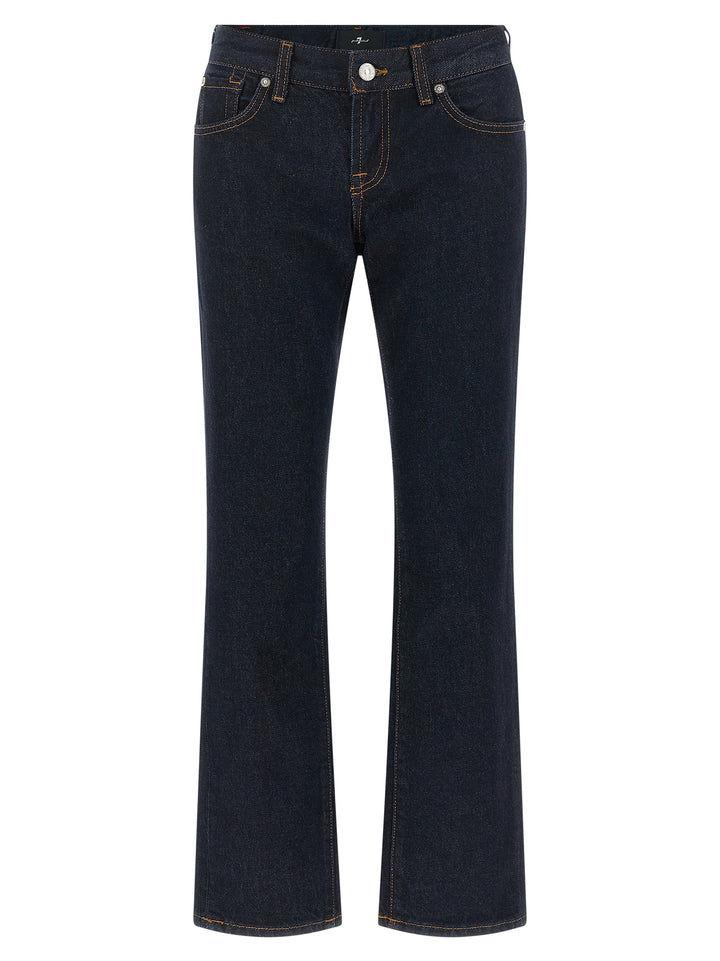 7 For All Mankind Blue Cotton Bootcut Jeans