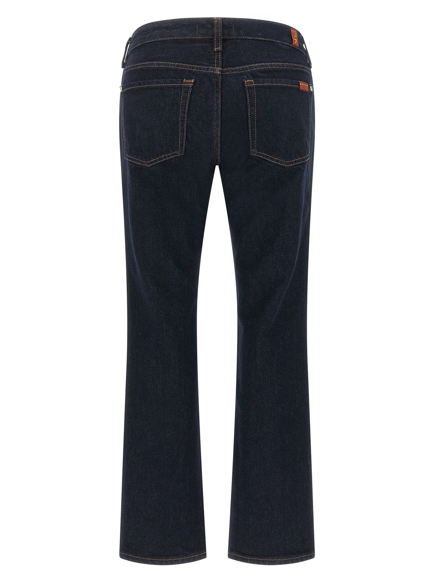 7 For All Mankind Blue Cotton Bootcut Jeans