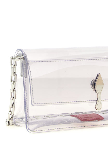 Christian Louboutin Silver Pvc Clutch Bag