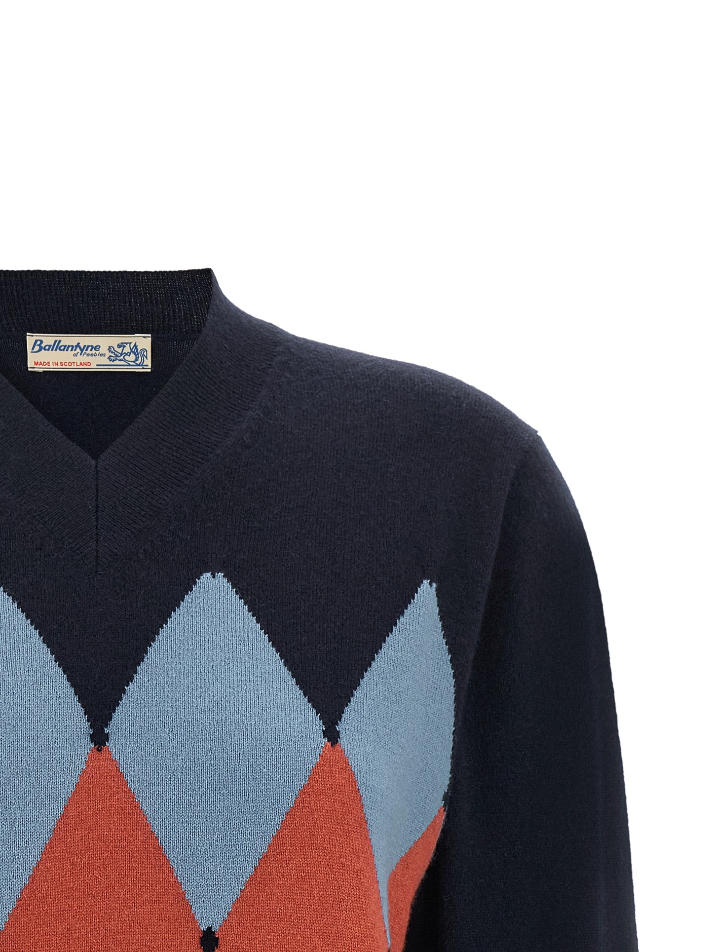 Ballantyne Blue Cashmere Cardigan