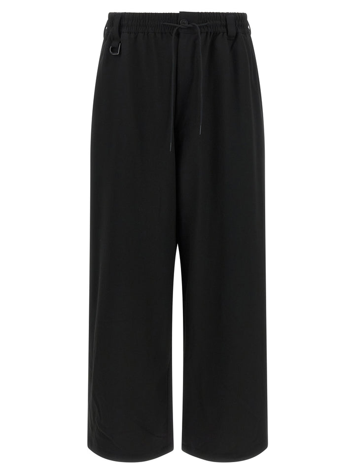 Y-3 Black Wool Casual Pants