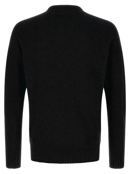 MA'RY'YA Black Cashmere Cardigan
