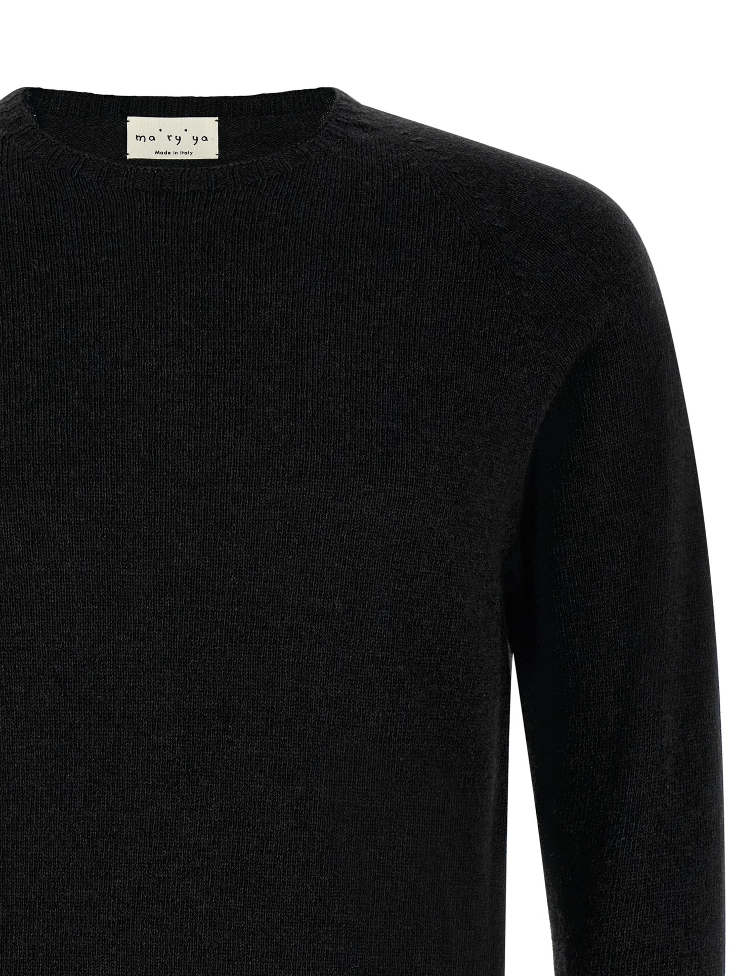 MA'RY'YA Black Cashmere Cardigan