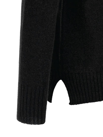 MA'RY'YA Black Cashmere Cardigan