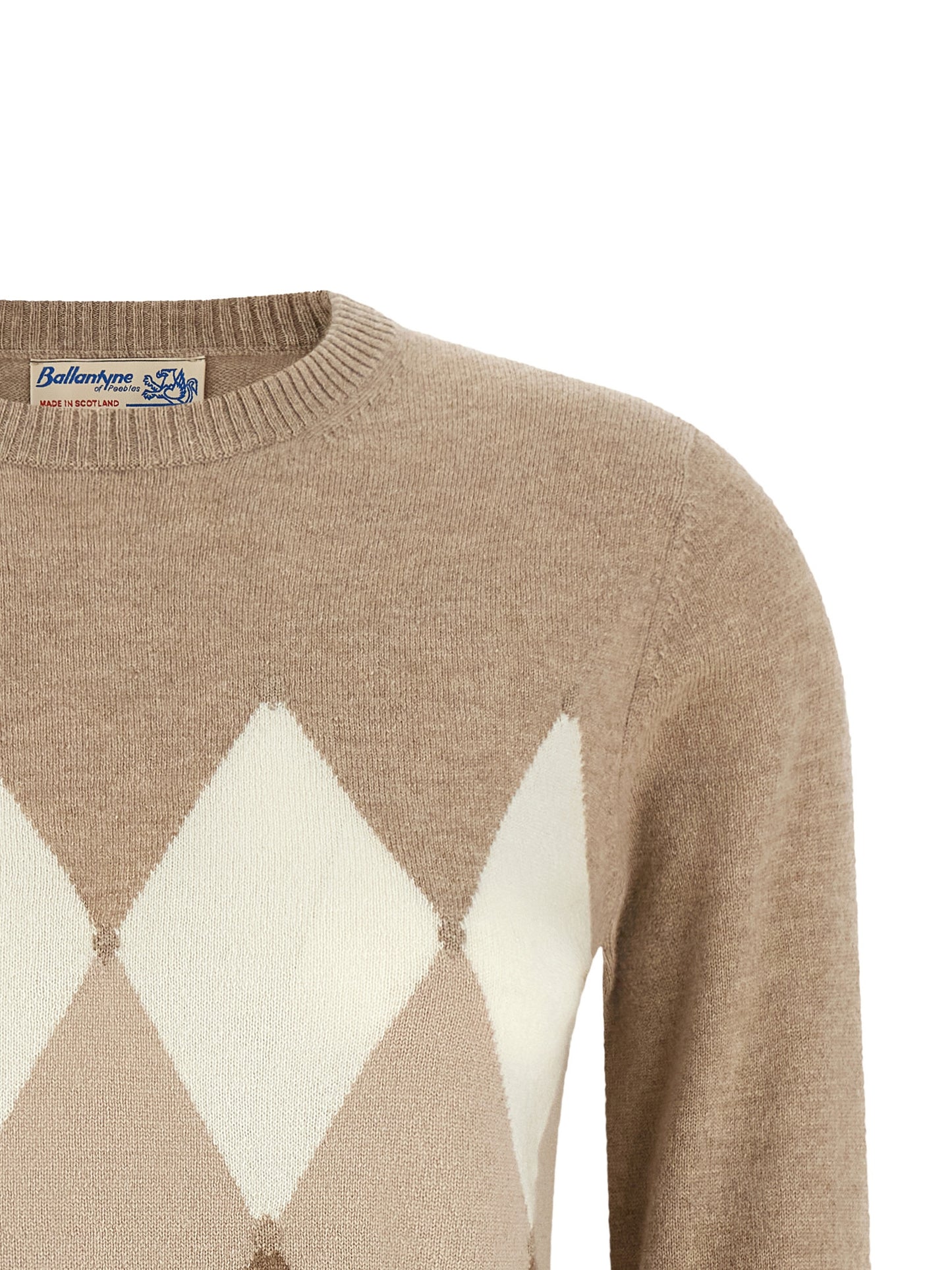 Ballantyne Beige Cashmere Cardigan