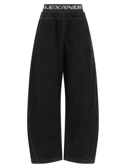 Alexander Wang Black Cotton Relaxed Fit Jeans