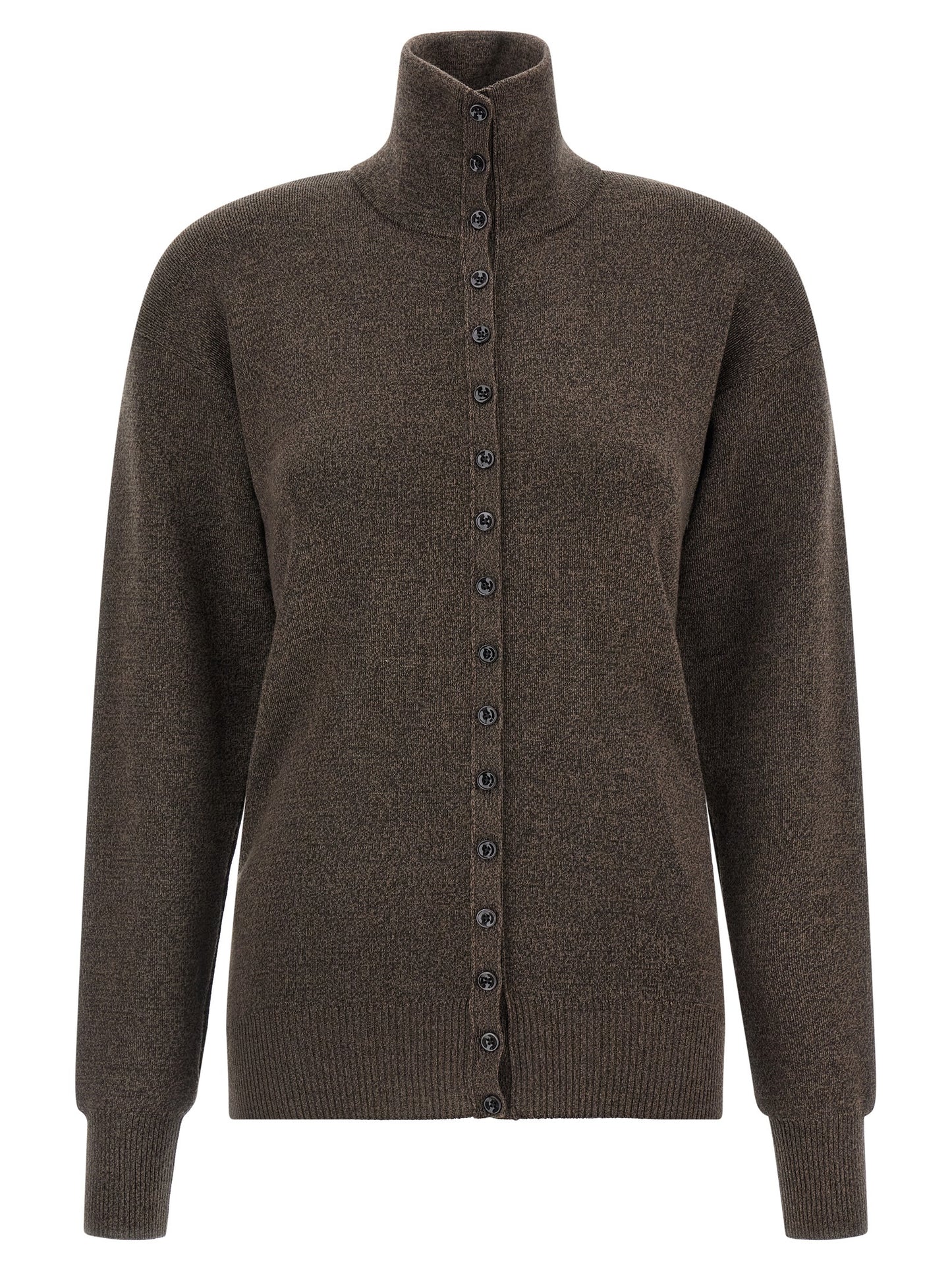 Lemaire Brown Wool Cardigan