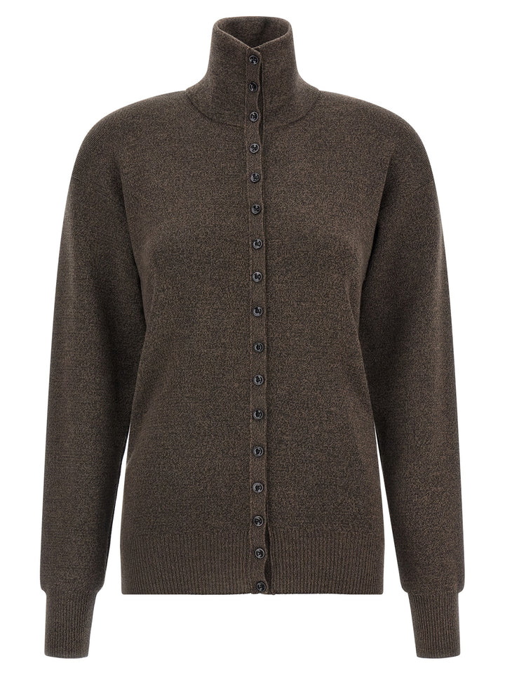 Lemaire Brown Wool Cardigan