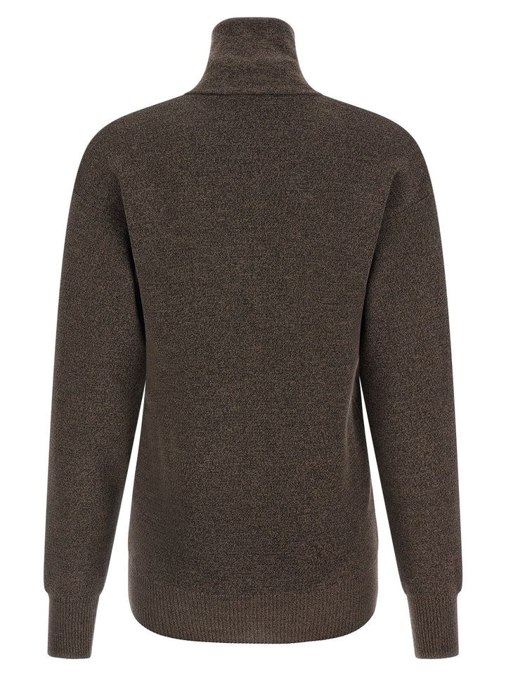 Lemaire Brown Wool Cardigan