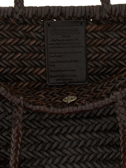 Dragon Diffusion Brown Calfskin Shoulder Bag