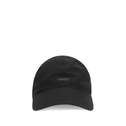 Gucci Black Cotton Cap (Baseball Hat)