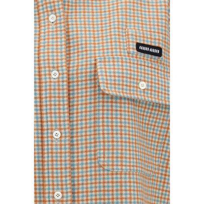 Miu Miu Orange Wool Oves Aries Shirt