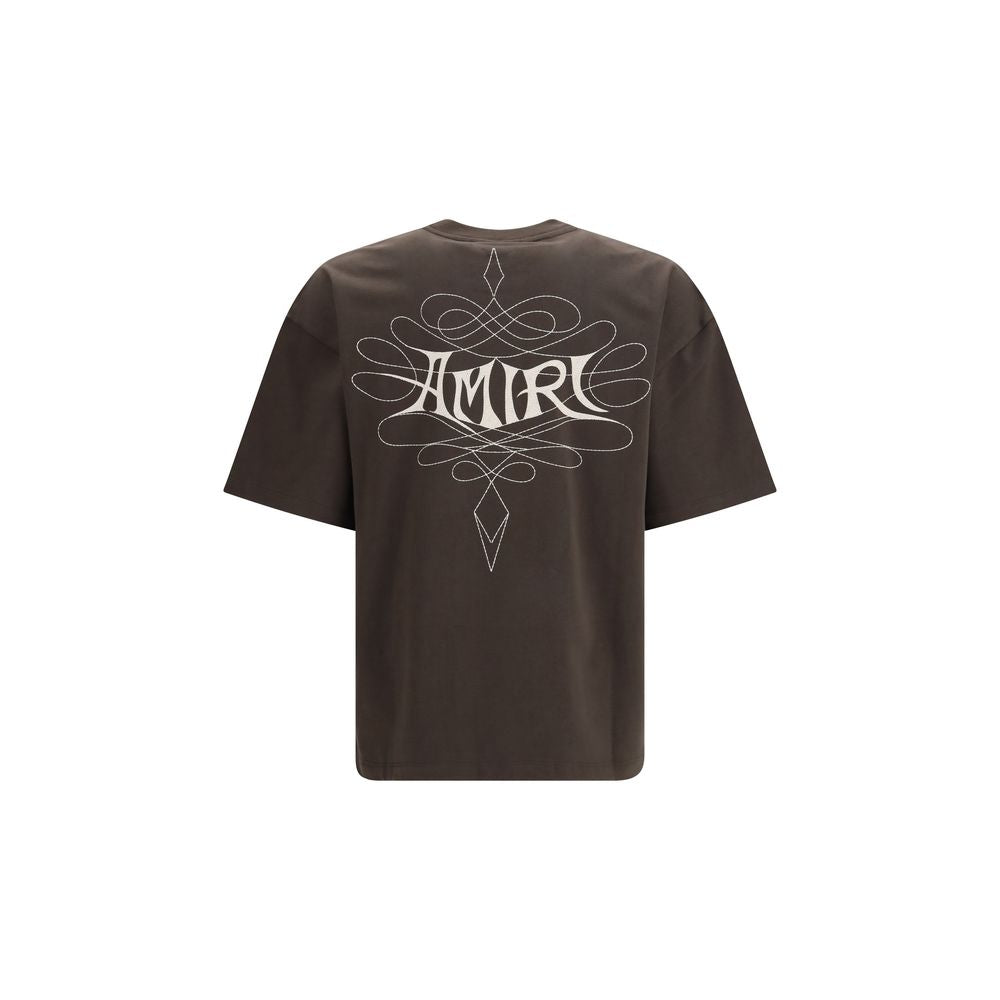 Amiri Brown Cotton T-Shirt