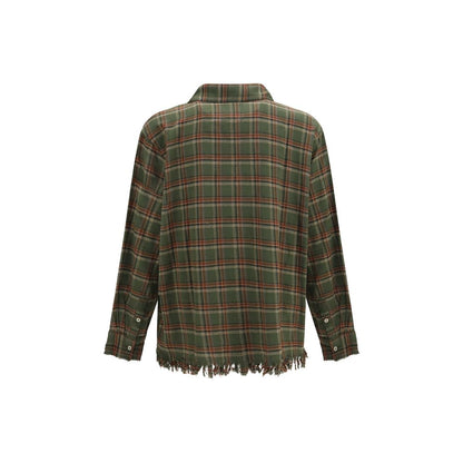 FOUND Bicolor Cotton Pattern Shirt