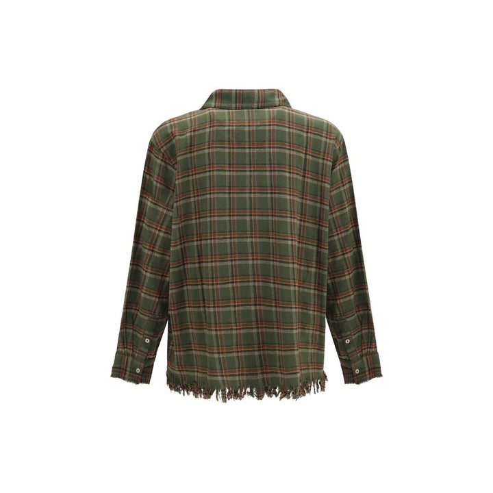 FOUND Bicolor Cotton Pattern Shirt