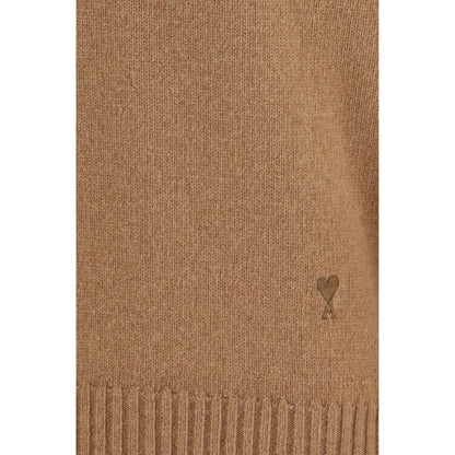 Ami Paris Brown Cashmere Sweatshirt