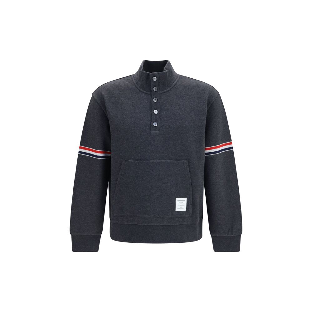 Thom Browne Gray Cotton Sweatshirt