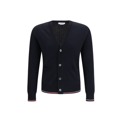 Thom Browne Blue Wool Oves Aries Cardigan
