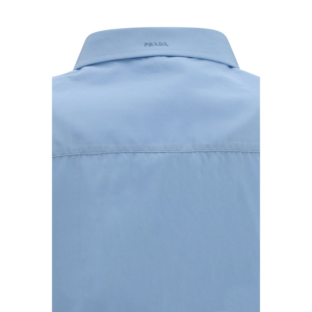 Prada Blue Cotton Dress Shirt