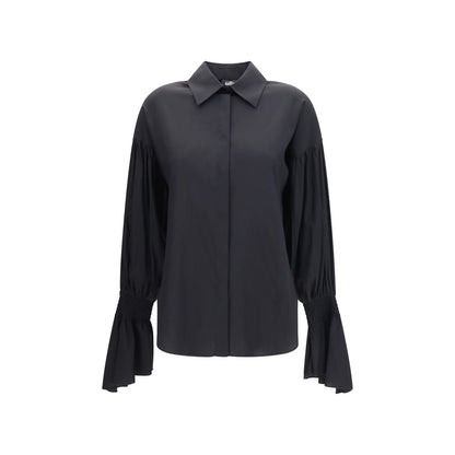 Ella Black Silk Blouse
