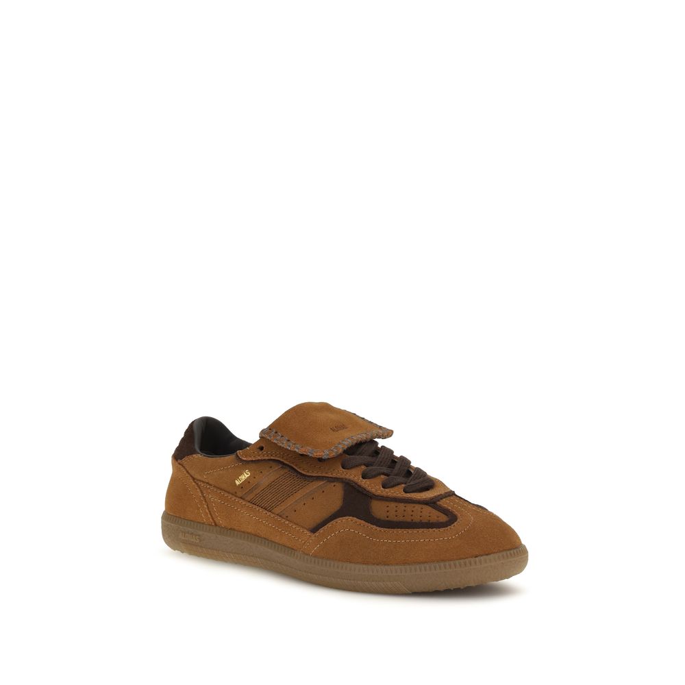 Alohas Brown Suede Leather Low Top Sneakers