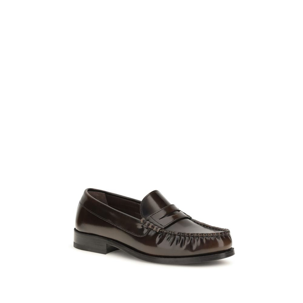 Alohas Brown Calf Leather Bos Taurus Slip-On Loafers