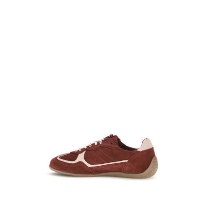 Alohas Bordeaux Suede Leather Low Top Sneakers