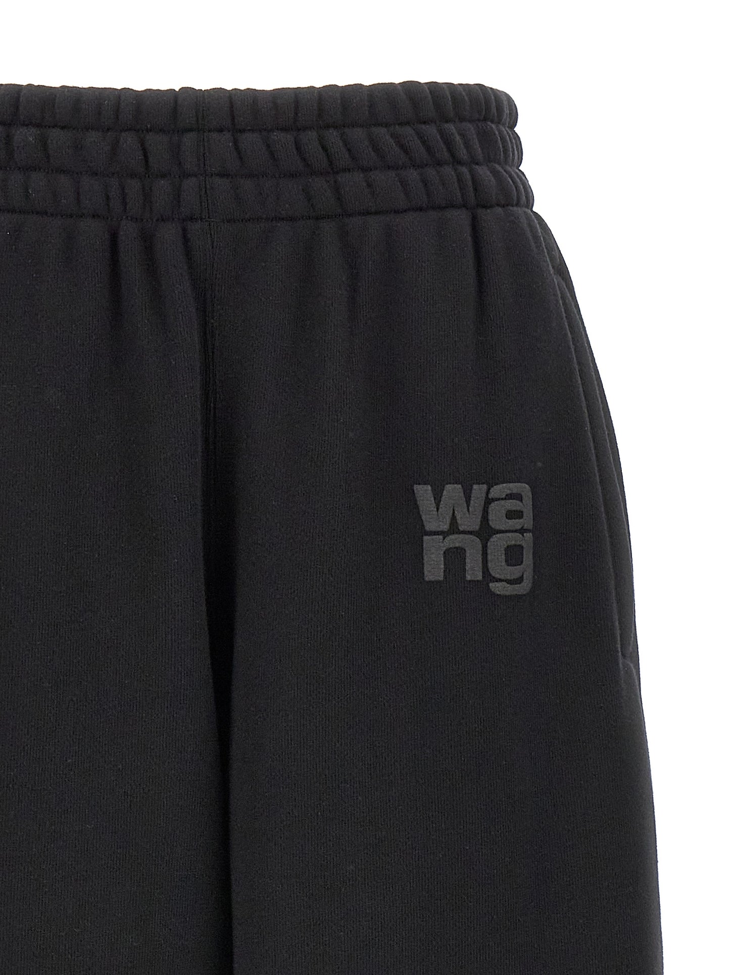 T BY ALEXANDER WANG Black Cotton Joggers (Workout Pants)